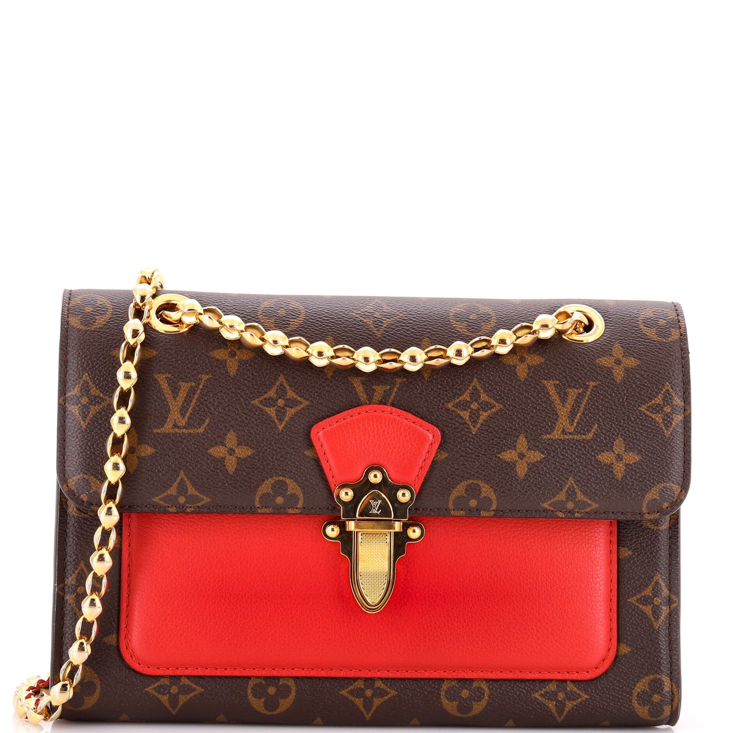 Louis Vuitton Victoire Handbag Monogram Canvas and Leather