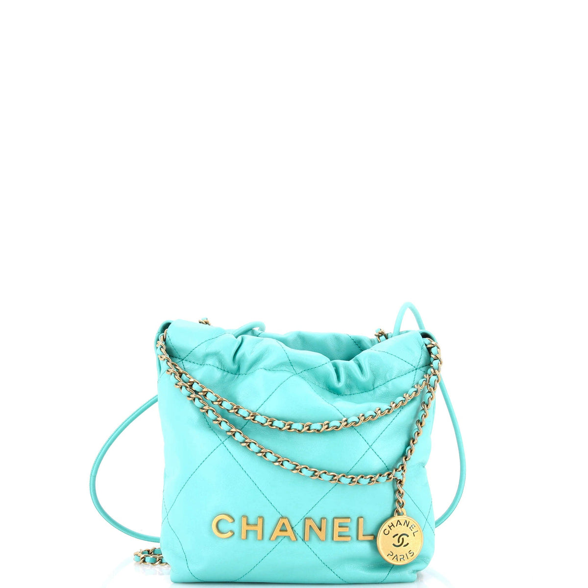 Chanel 22 Chain Hobo Quilted Calfskin Mini