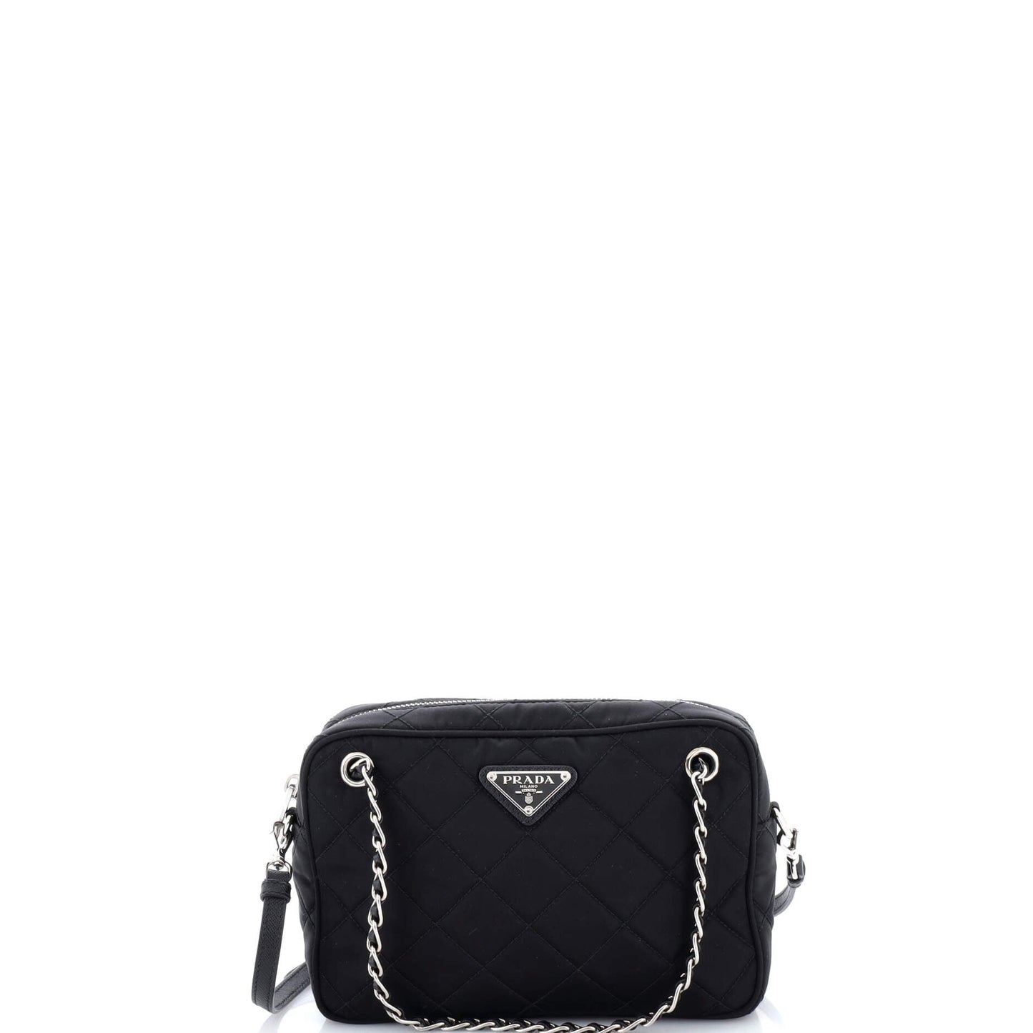 Prada Camera Bag Quilted Tessuto Small