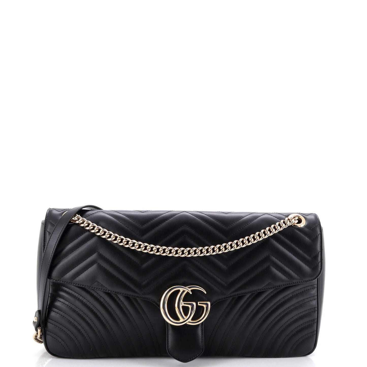 Gucci GG Marmont Flap Bag Matelasse Leather Maxi