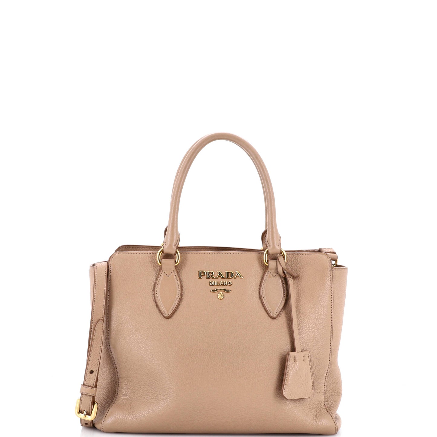 Prada Convertible Open Tote Saffiano Leather Small