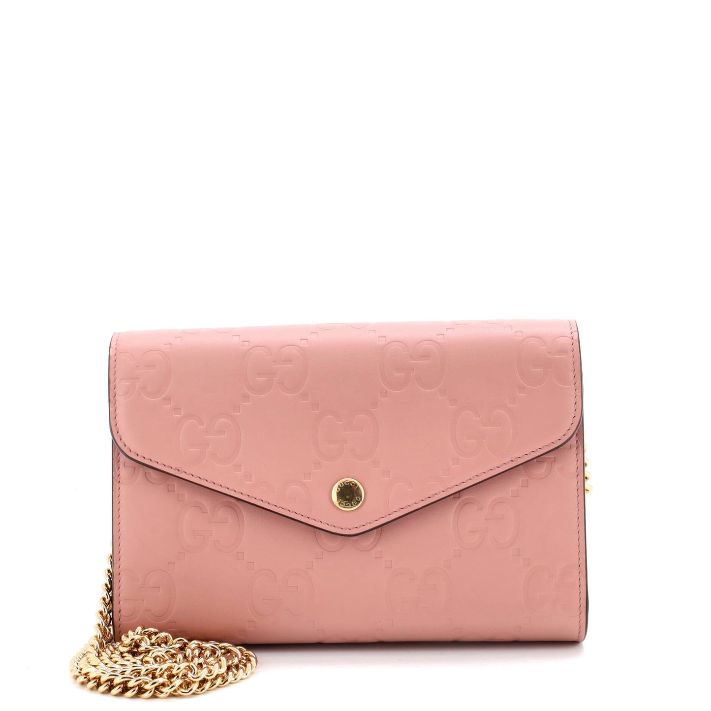 Gucci Envelope Wallet on Chain Guccissima Leather