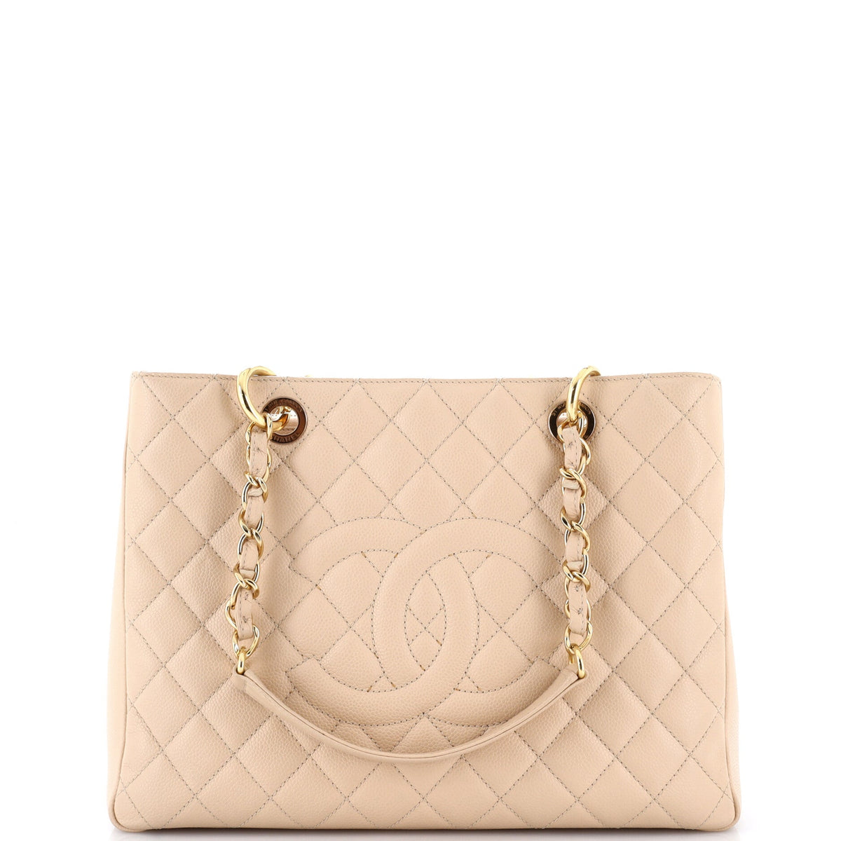 Chanel Grand Shopping Tote Quilted Caviar