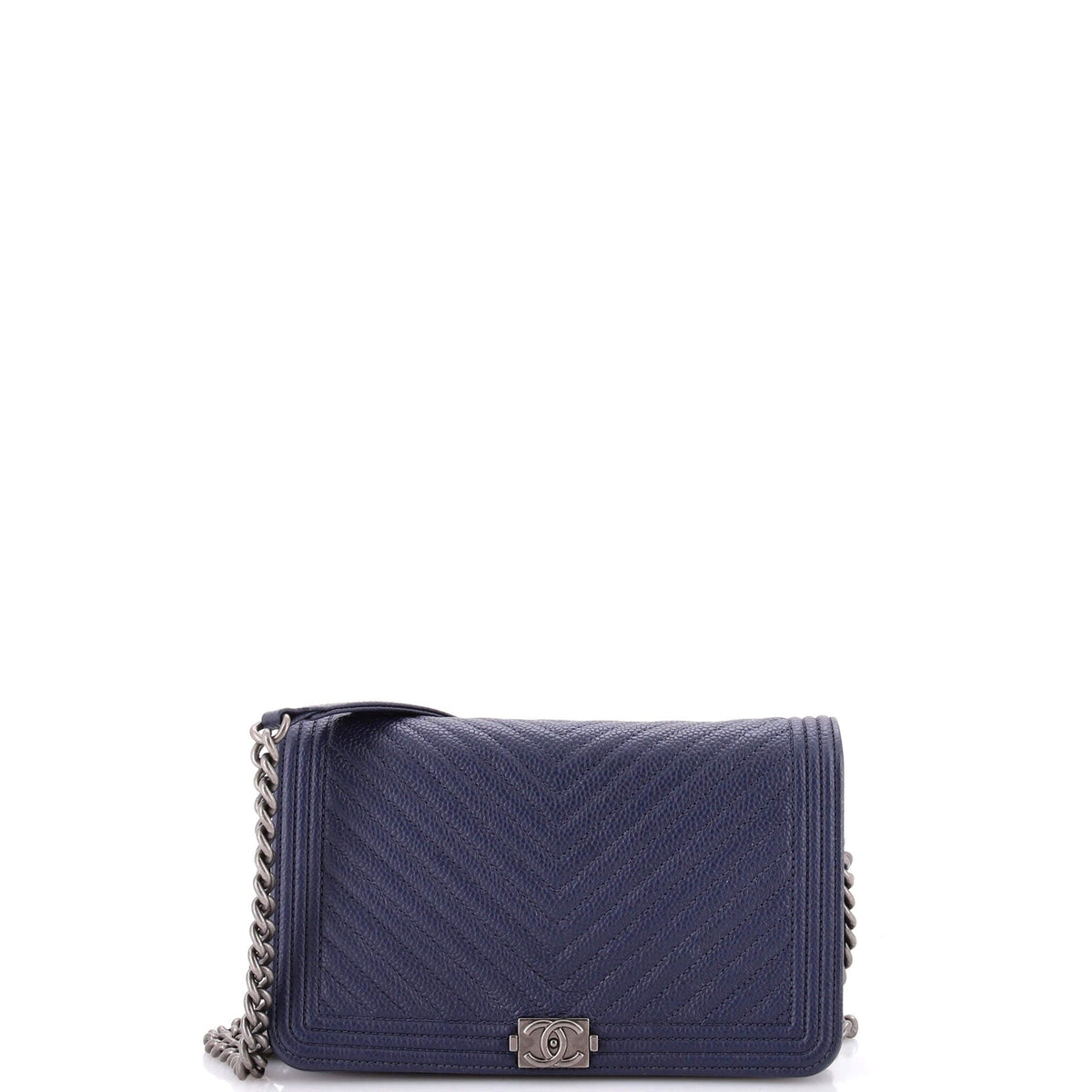 Chanel Boy Wallet on Chain Chevron Caviar