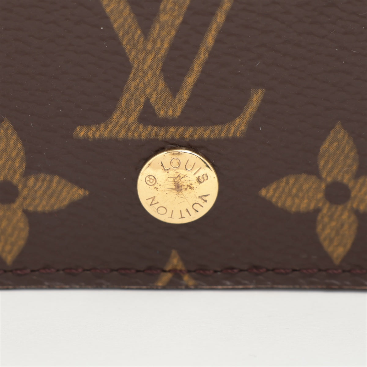Louis Vuitton Monogram Porto Monevier Tresor M61730 CT0054 Brown Compact Wallet