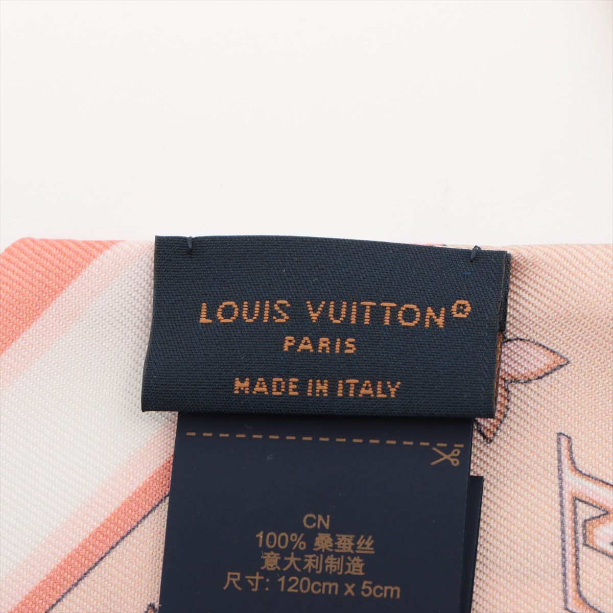 Louis Vuitton M79620 Bandeau BB Louisette CC3283 Scarf Silk Rose Gold