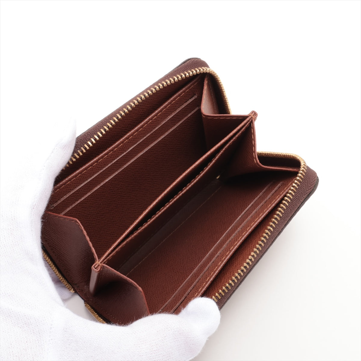 Louis Vuitton Monogram Zippy Coin Purse M60067 SN3181 Brown Coin purse