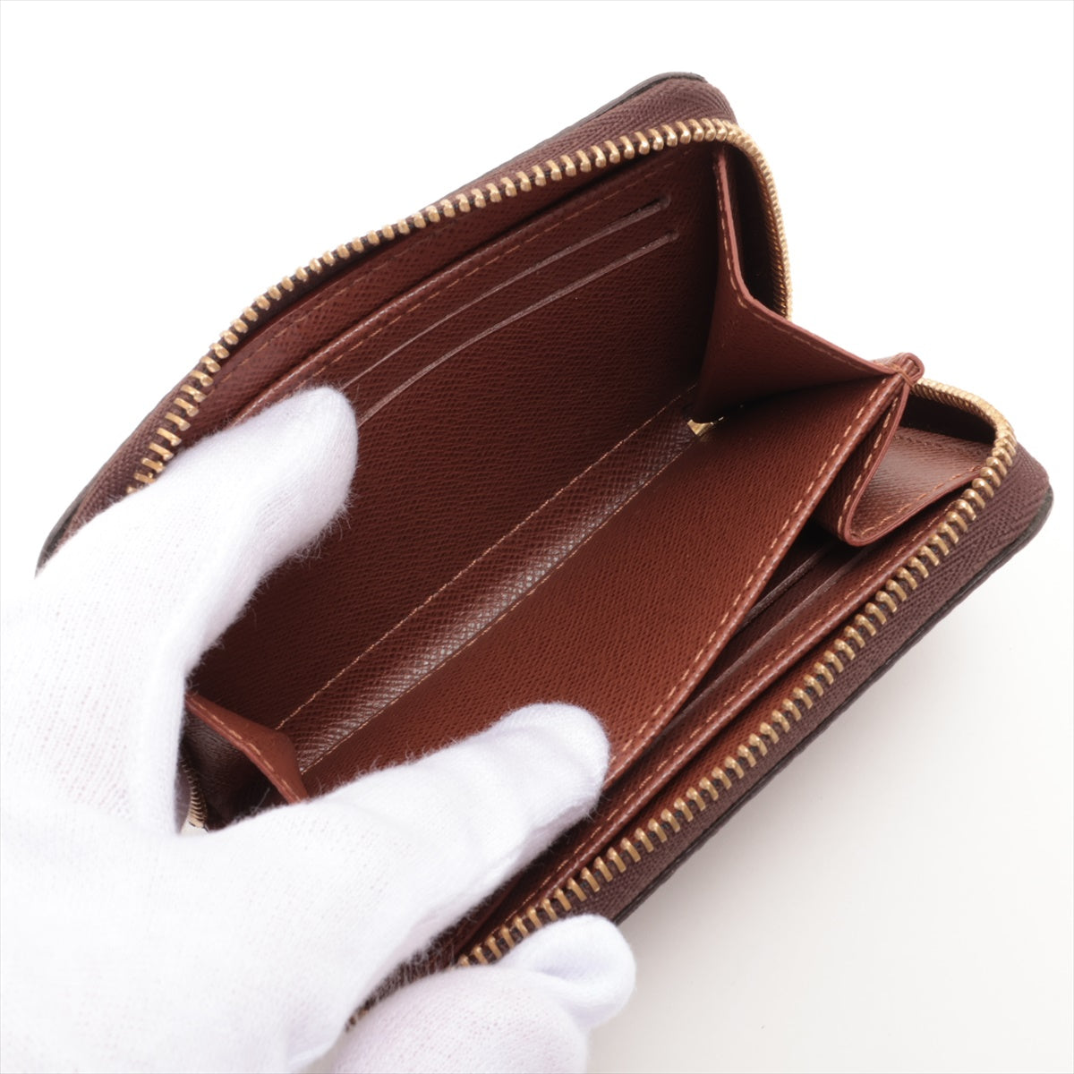 Louis Vuitton Monogram Zippy Coin Purse M60067 SN3181 Brown Coin purse