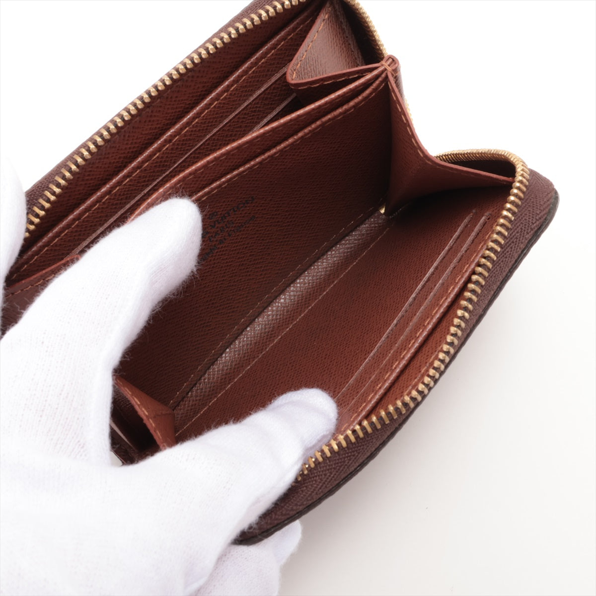 Louis Vuitton Monogram Zippy Coin Purse M60067 SN3181 Brown Coin purse