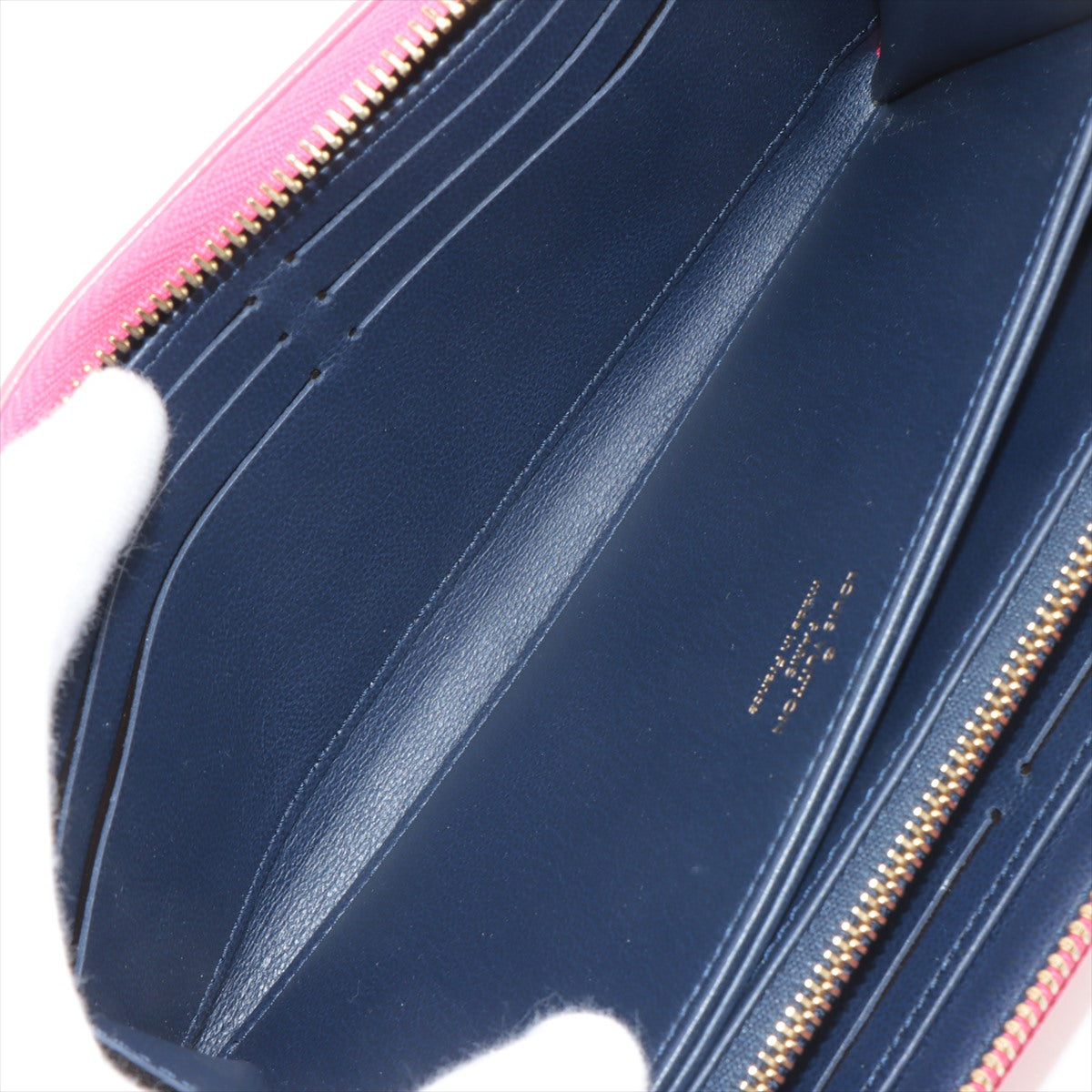 Louis Vuitton Monogram embossed Zippy Wallet Model Number Pink Zip Round Wallet