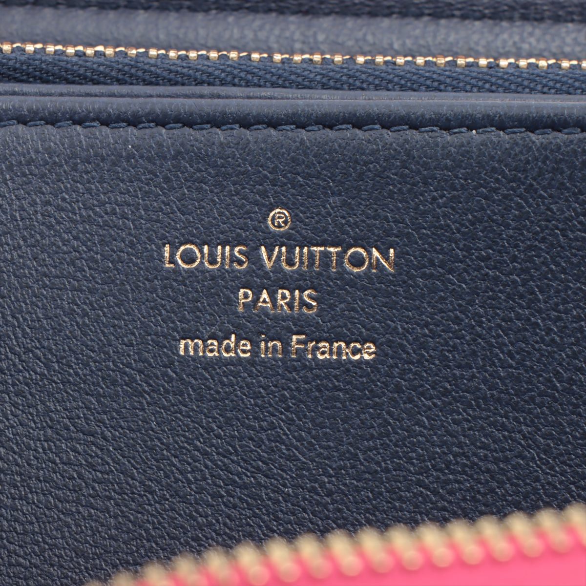 Louis Vuitton Monogram embossed Zippy Wallet Model Number Pink Zip Round Wallet