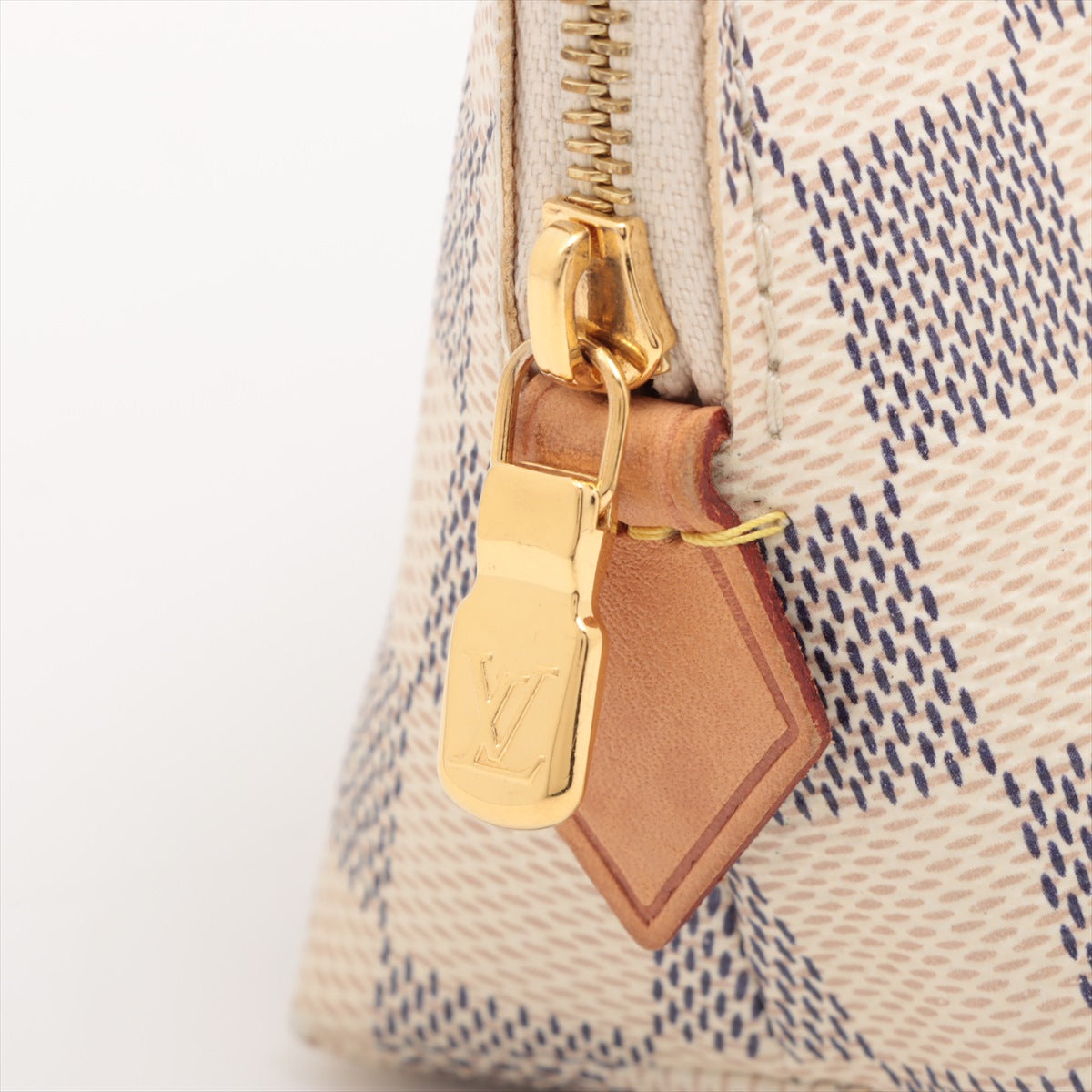 Louis Vuitton Damier Azul Pochette COSMETIC PM Ivory Pouch