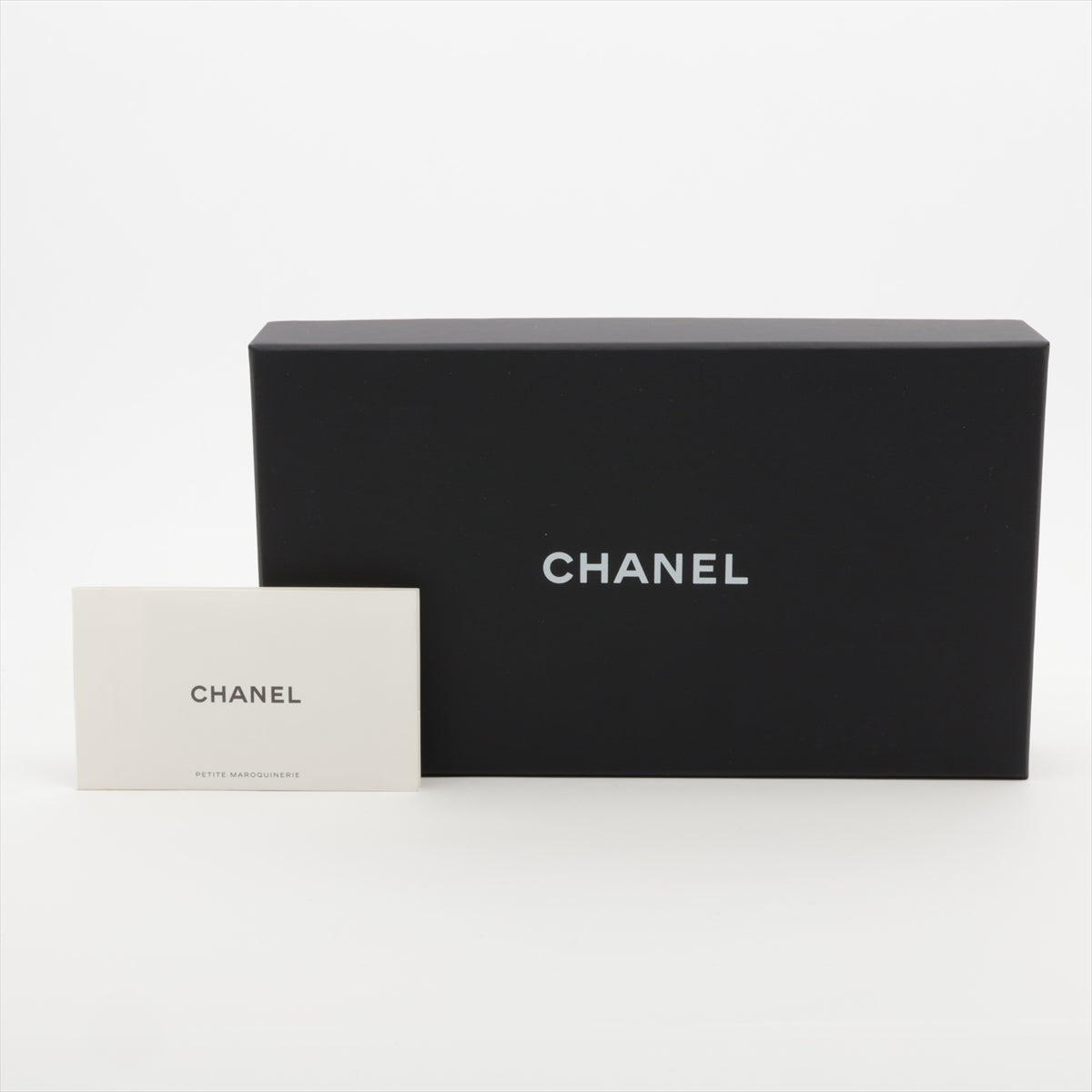 Chanel Matelasse Caviar Skin Zip Round Wallet Black Gold Metal Fittings