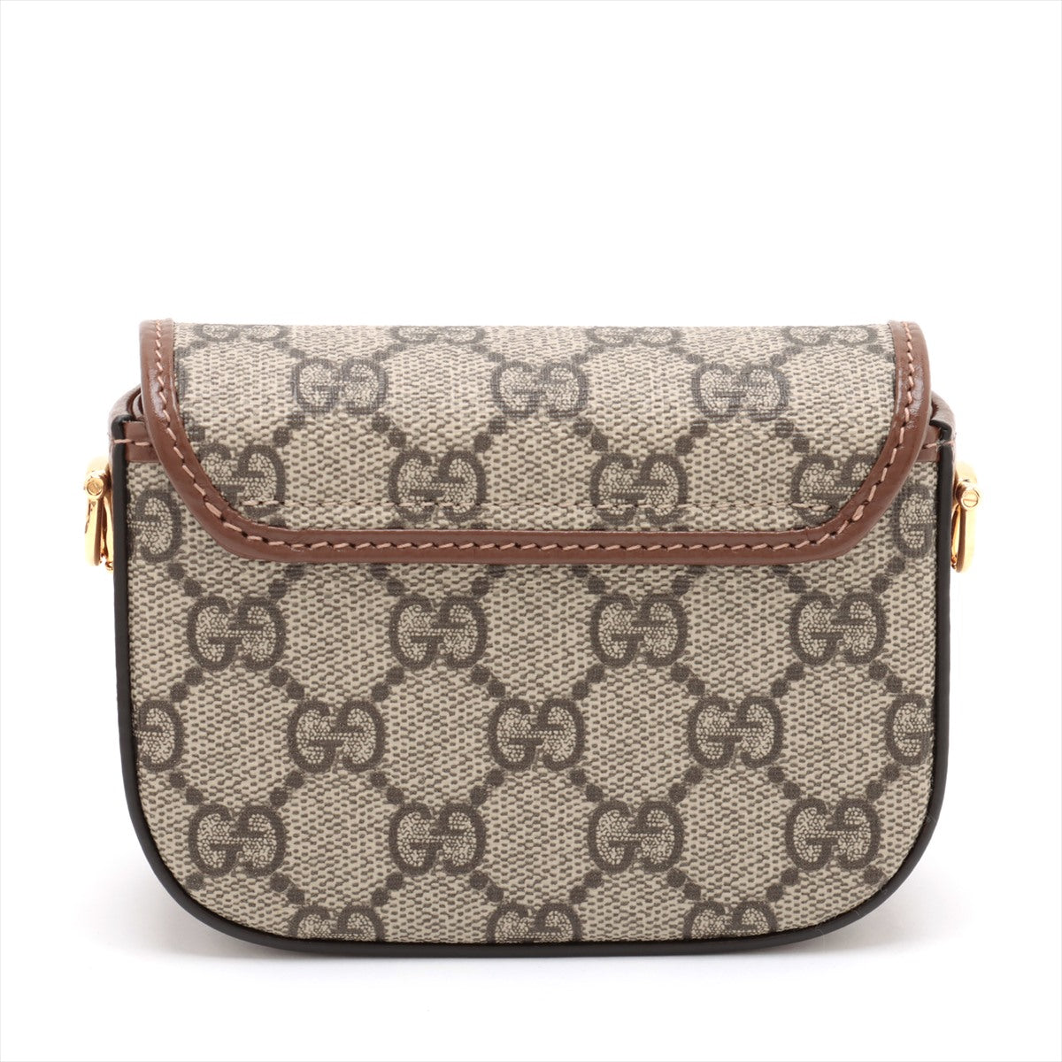 Gucci GG Supreme Horsebit 1955 PVC & leather 2 Way Shoulder Bag Super Mini