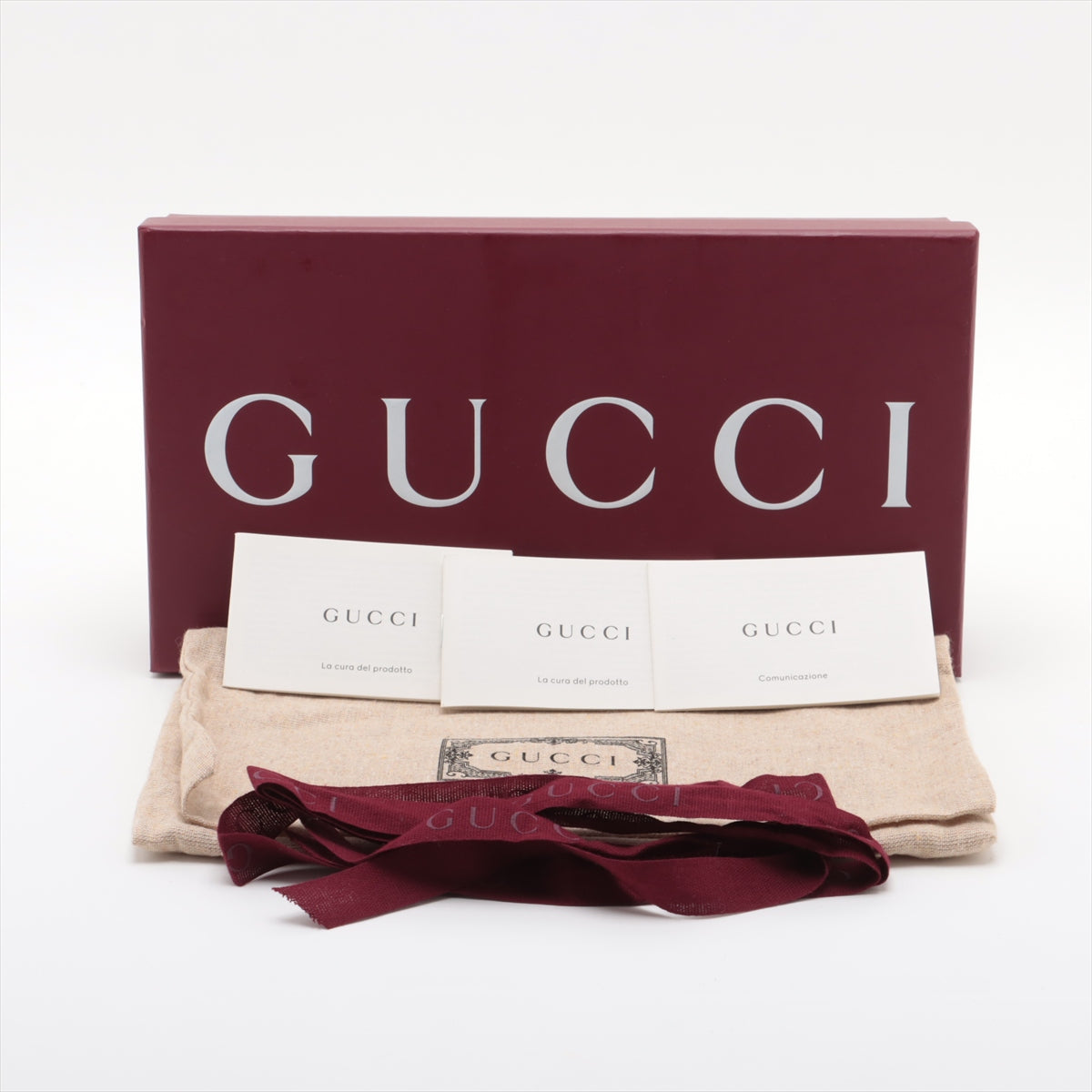 Gucci Jackie 1961 GG Supreme PVC & leather Chain Wallet Brown 652681