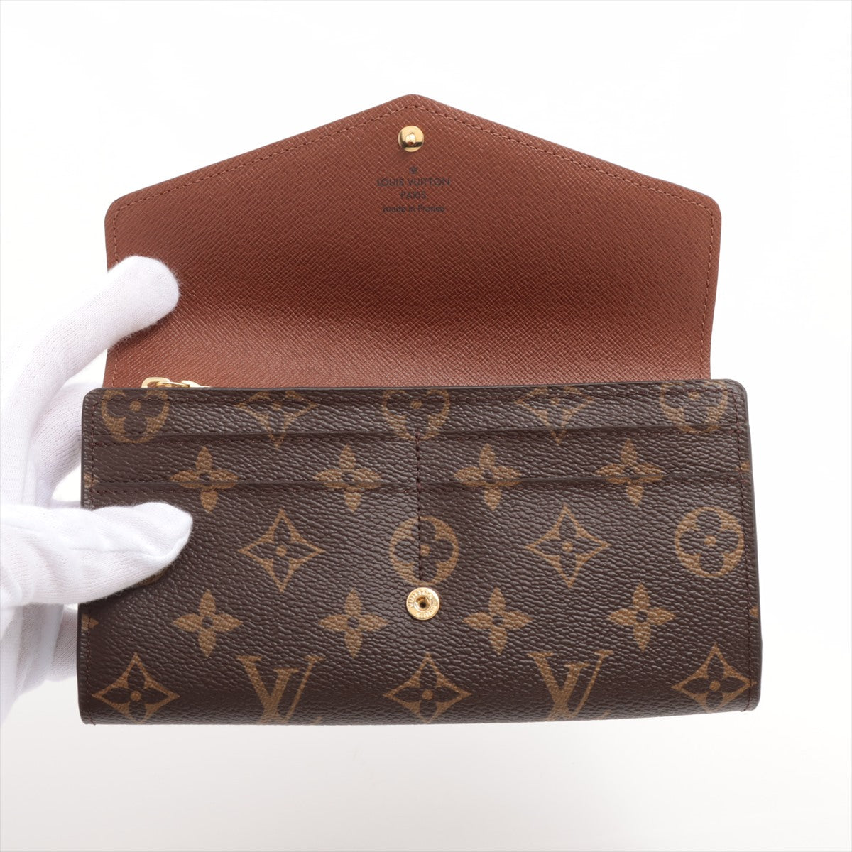 Louis Vuitton Monogram Portefeuille Sarah M60531 SP4155 Brown Wallet