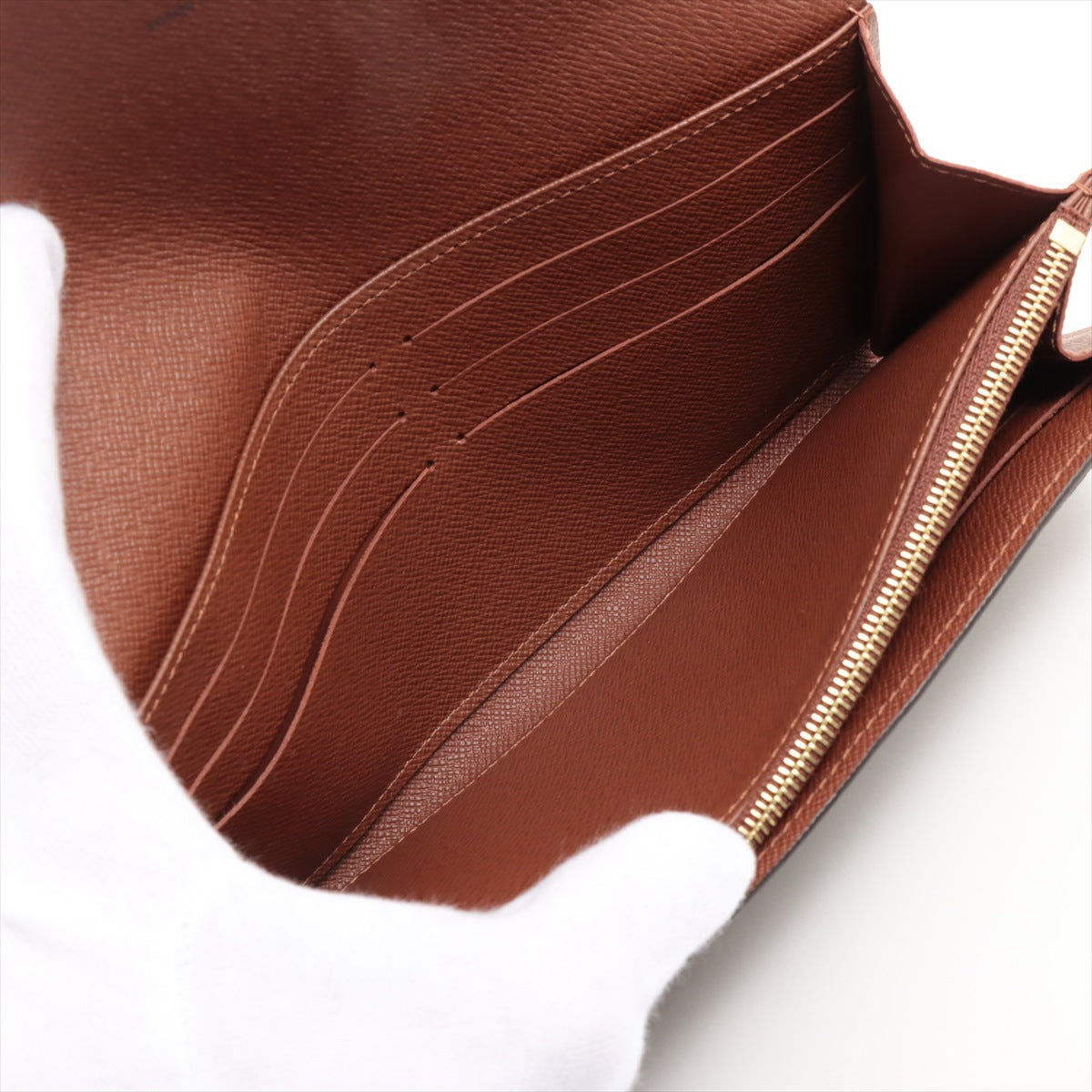 Louis Vuitton Monogram Portefeuille Sarah M60531 SP4155 Brown Wallet