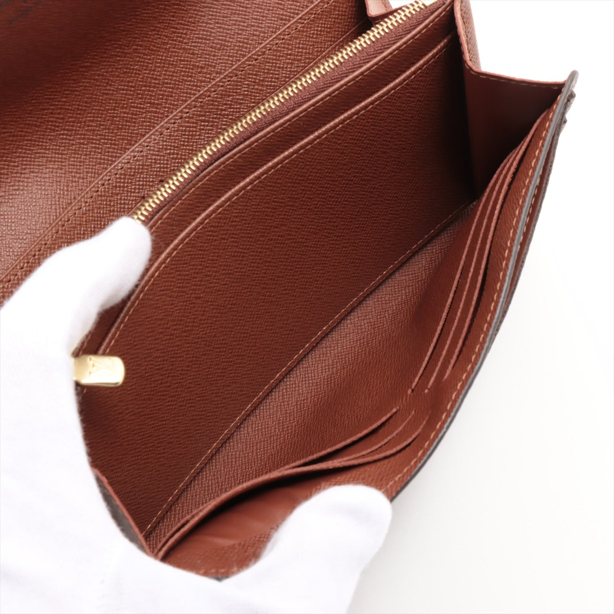 Louis Vuitton Monogram Portefeuille Sarah M60531 SP4155 Brown Wallet
