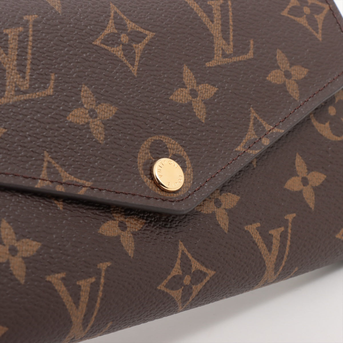 Louis Vuitton Monogram Portefeuille Sarah M60531 SP4155 Brown Wallet