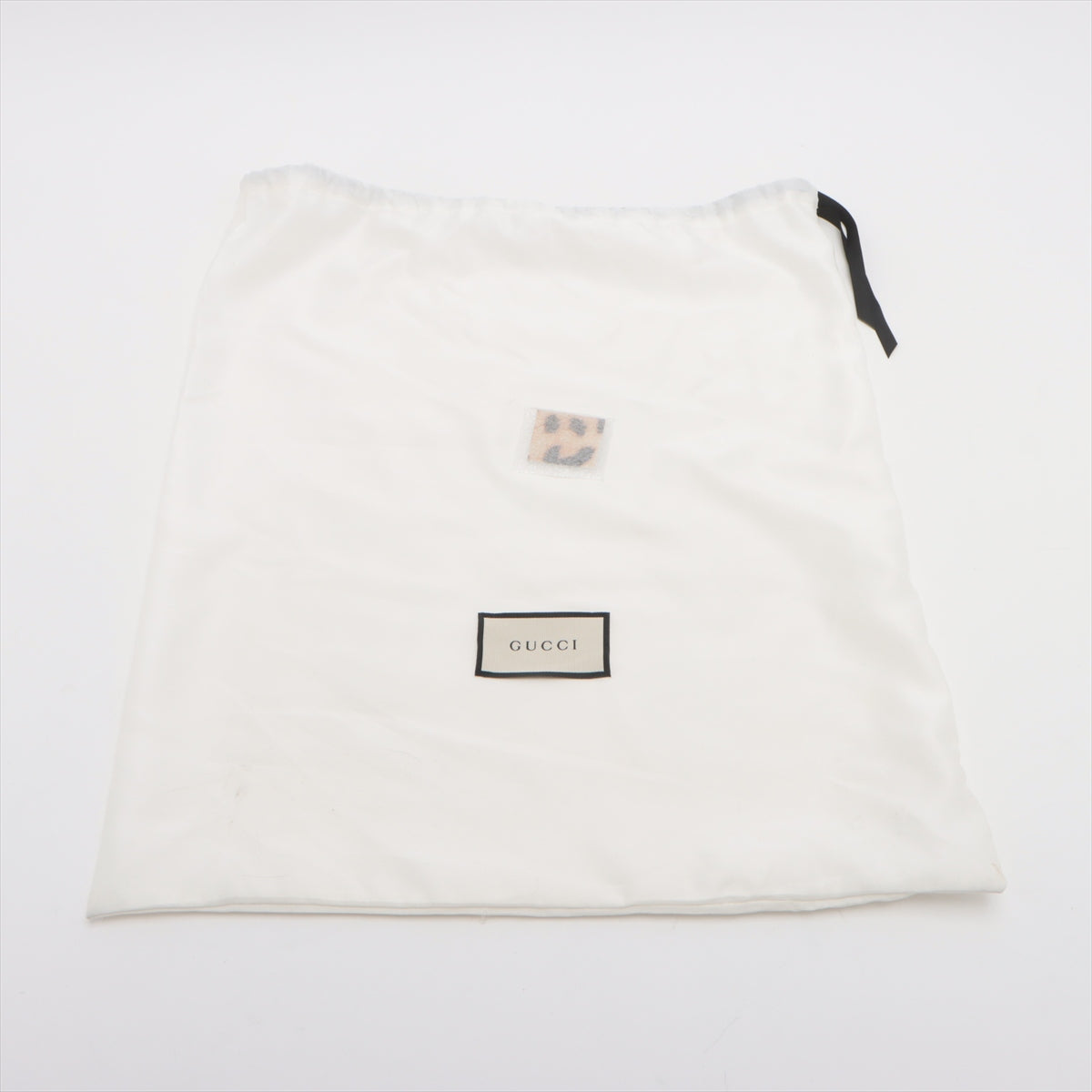 Gucci Bamboo Nymphaea Leather & Cowhide 2 Way Handbag Beige 459076