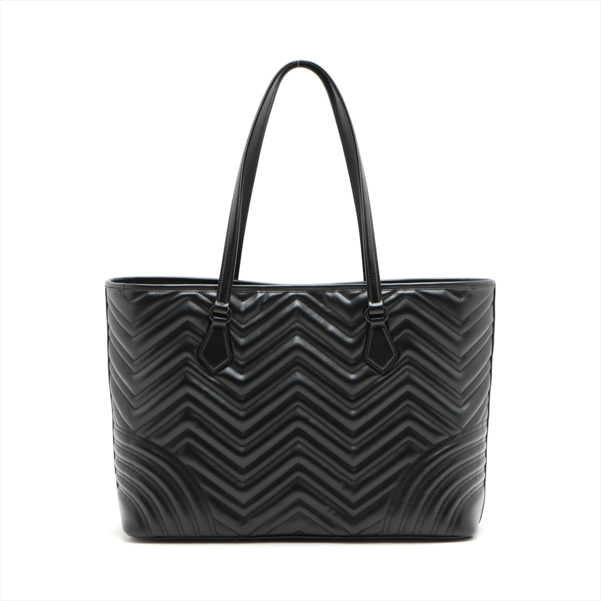 Gucci GG Marmont quilting Leather Tote bag Black 739684