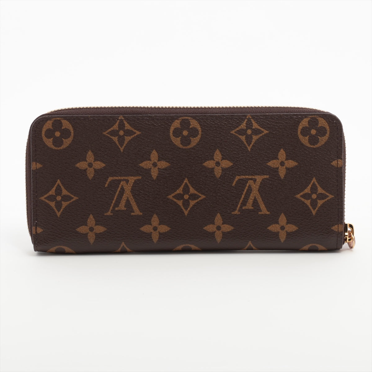 Louis Vuitton Monogram Portofeuille Clemence M60742 Fuschia Zip Round Wallet