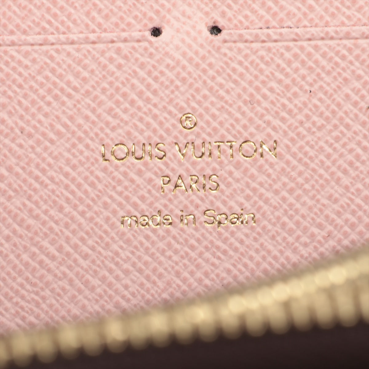 Louis Vuitton Monogram Portofeuille Clemence M60742 Fuschia Zip Round Wallet