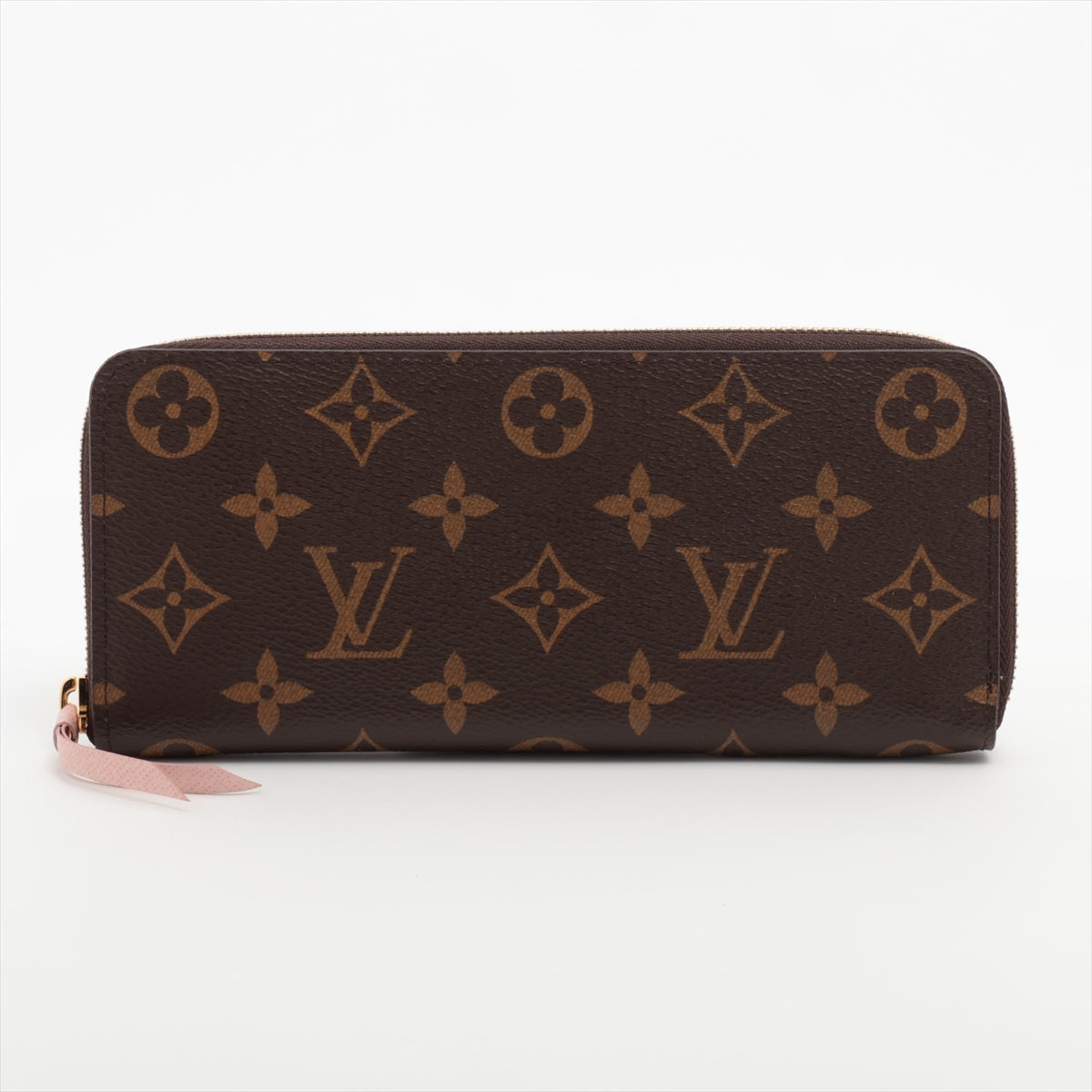 Louis Vuitton Monogram Portofeuille Clemence M60742 Fuschia Zip Round Wallet