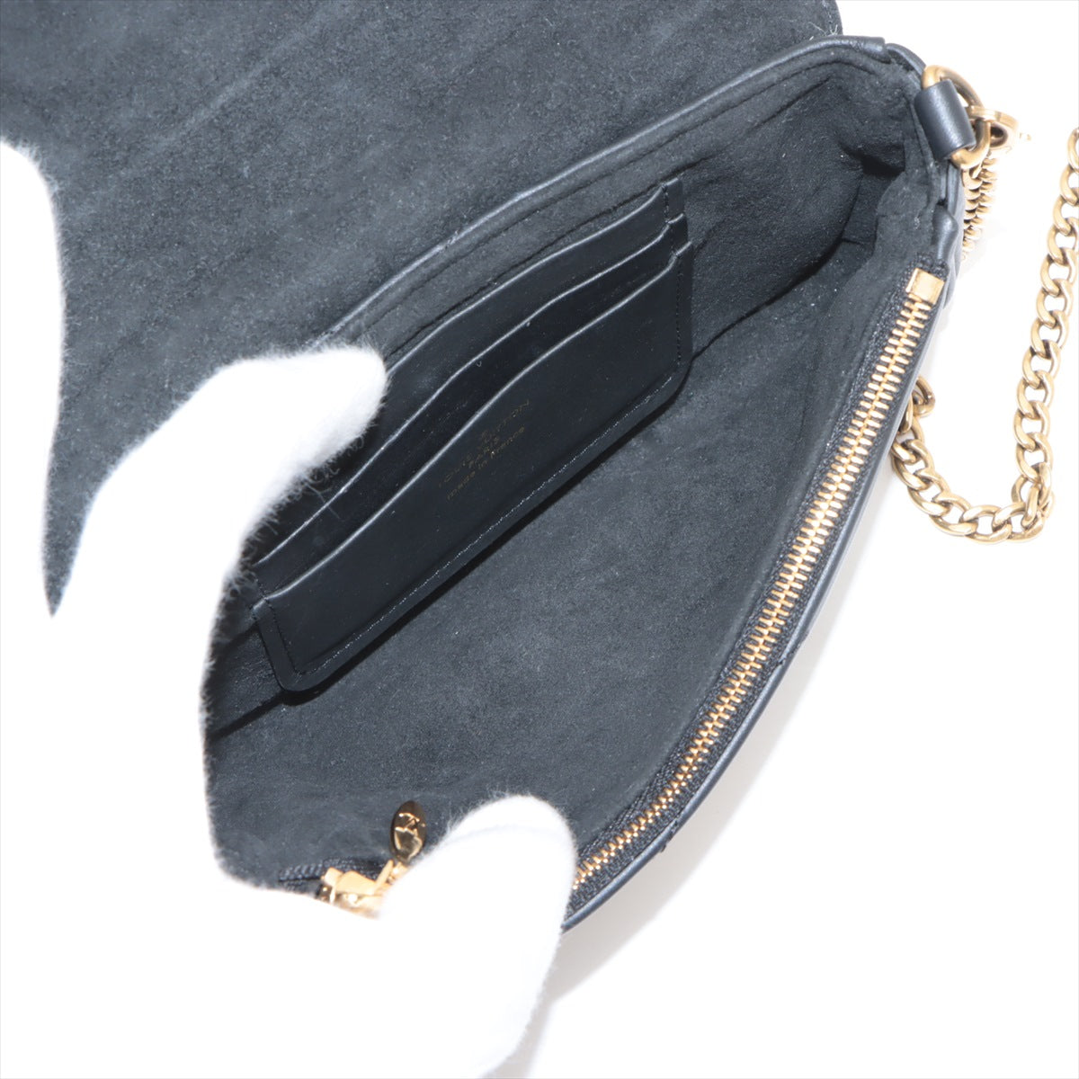 Louis Vuitton New Wave pochette chain M63929 TJ4198
