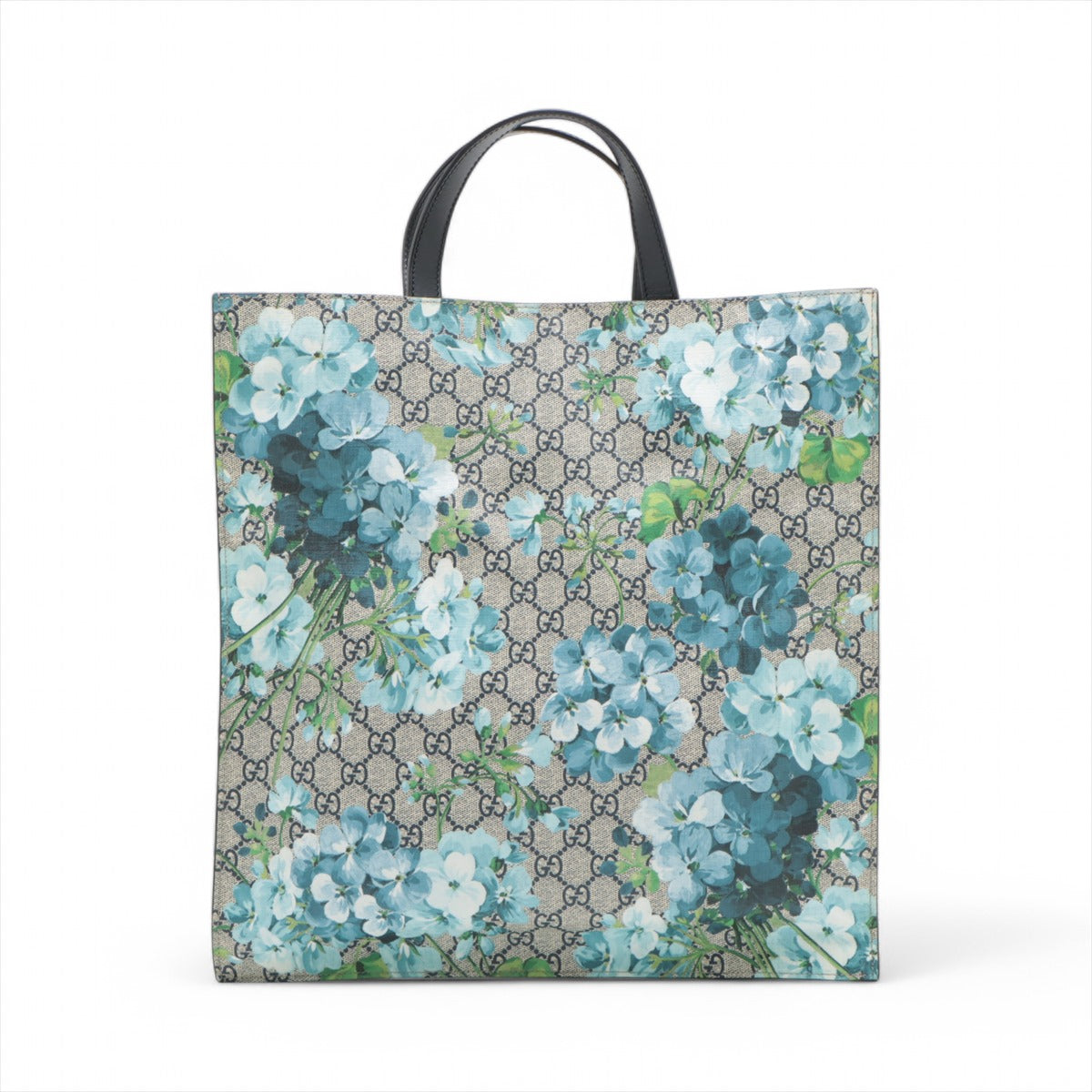 Gucci GG Blooms PVC & leather 2 Way Handbag Blue 450950
