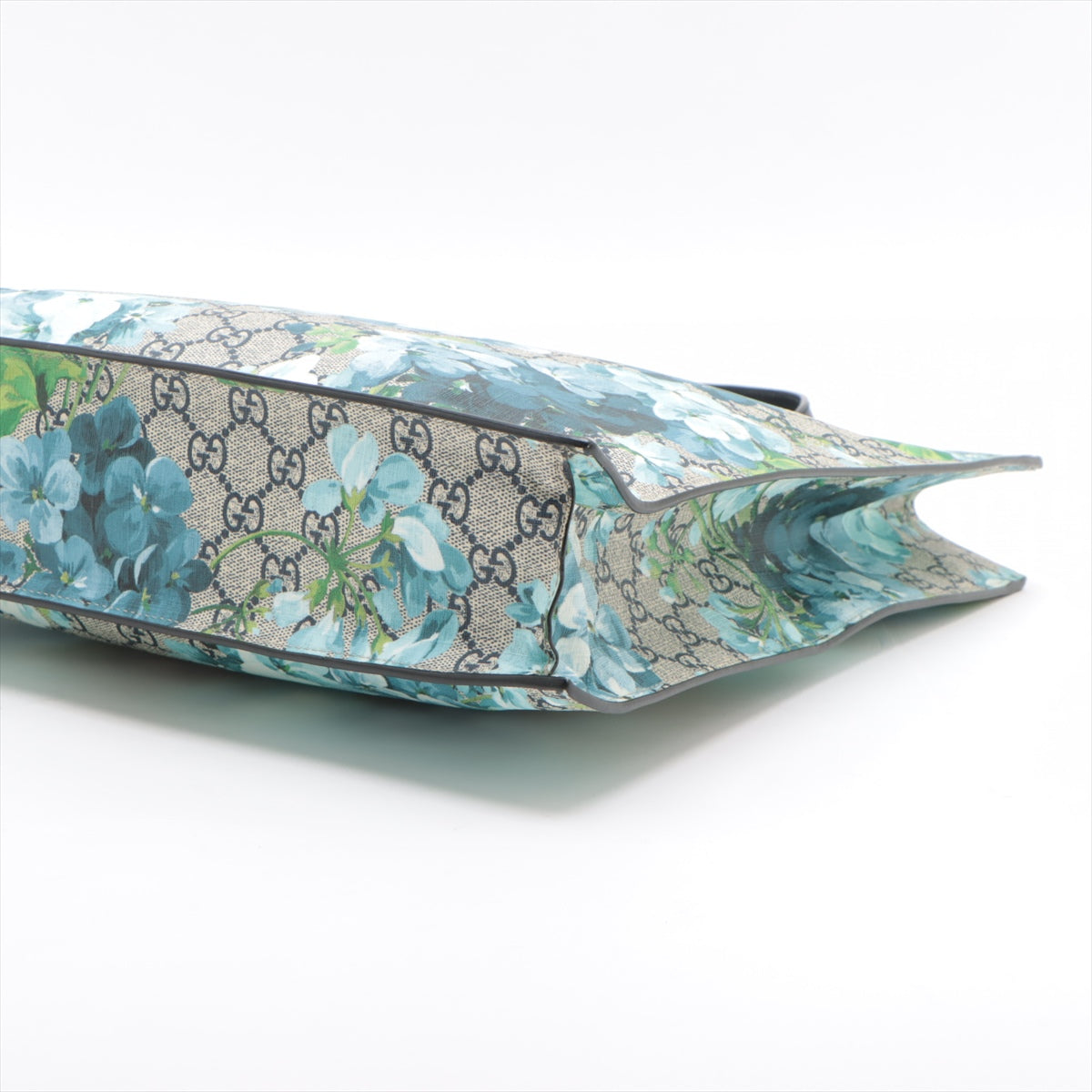 Gucci GG Blooms PVC & leather 2 Way Handbag Blue 450950