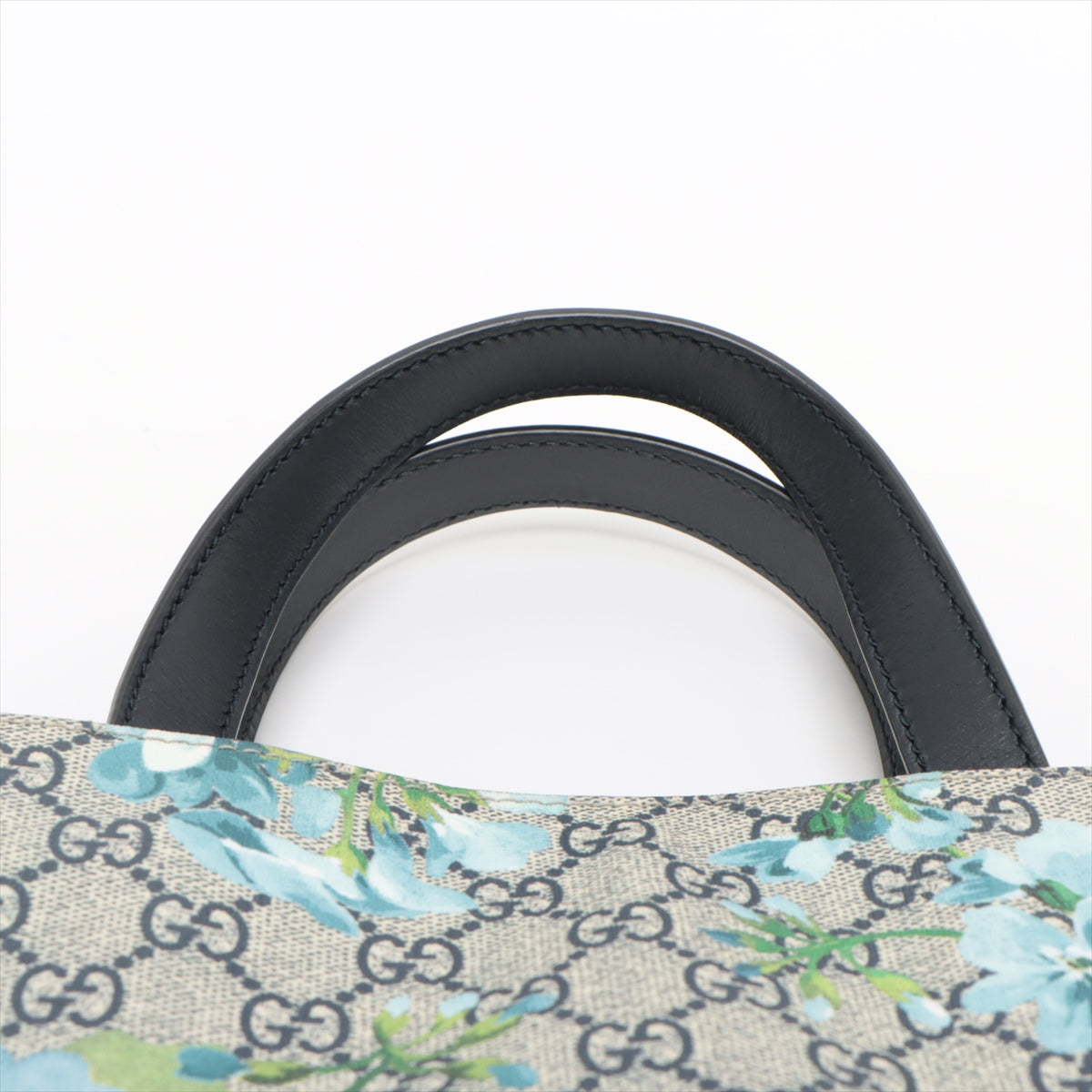 Gucci GG Blooms PVC & leather 2 Way Handbag Blue 450950