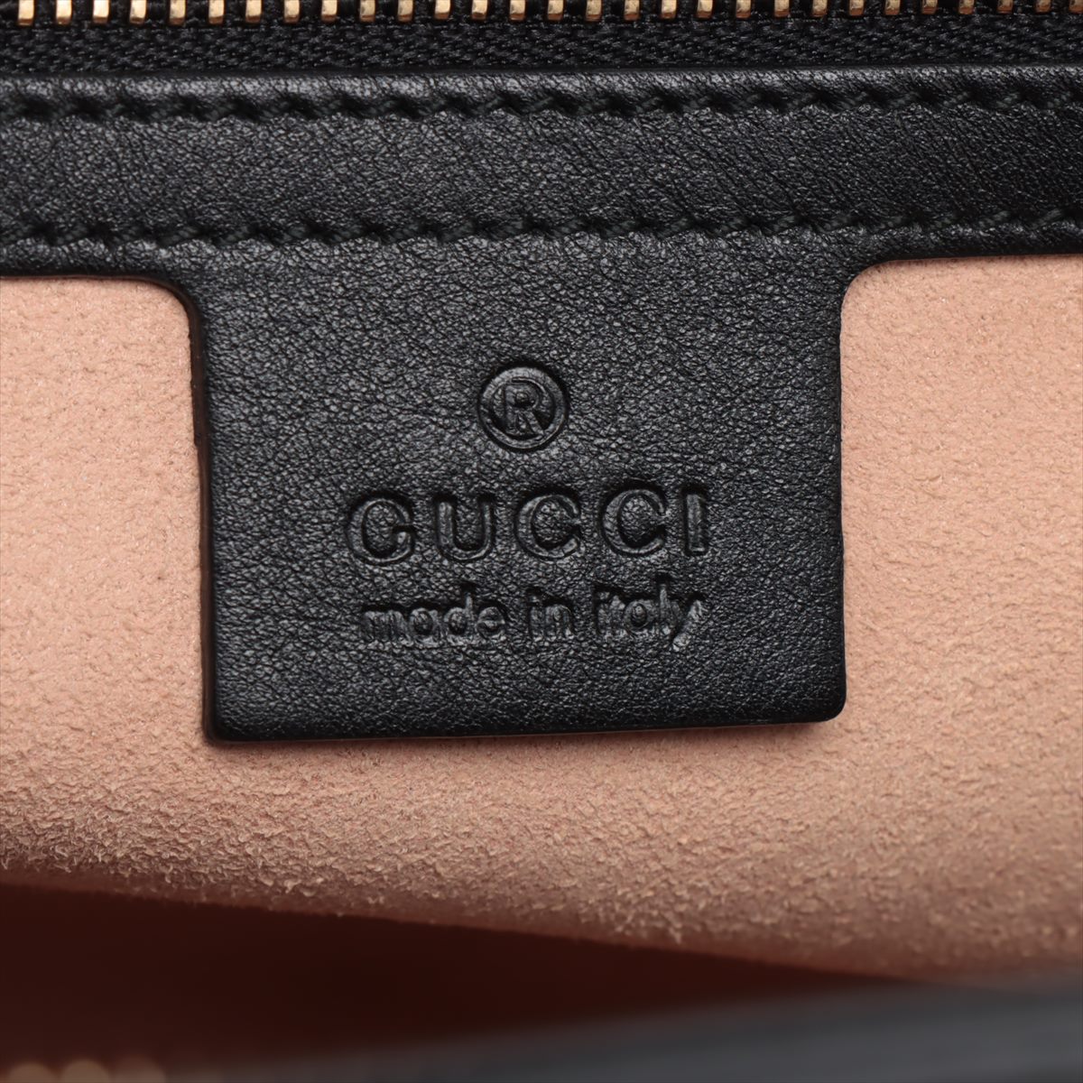 Gucci Guccissima Leather Chain Tote Bag Black 453773