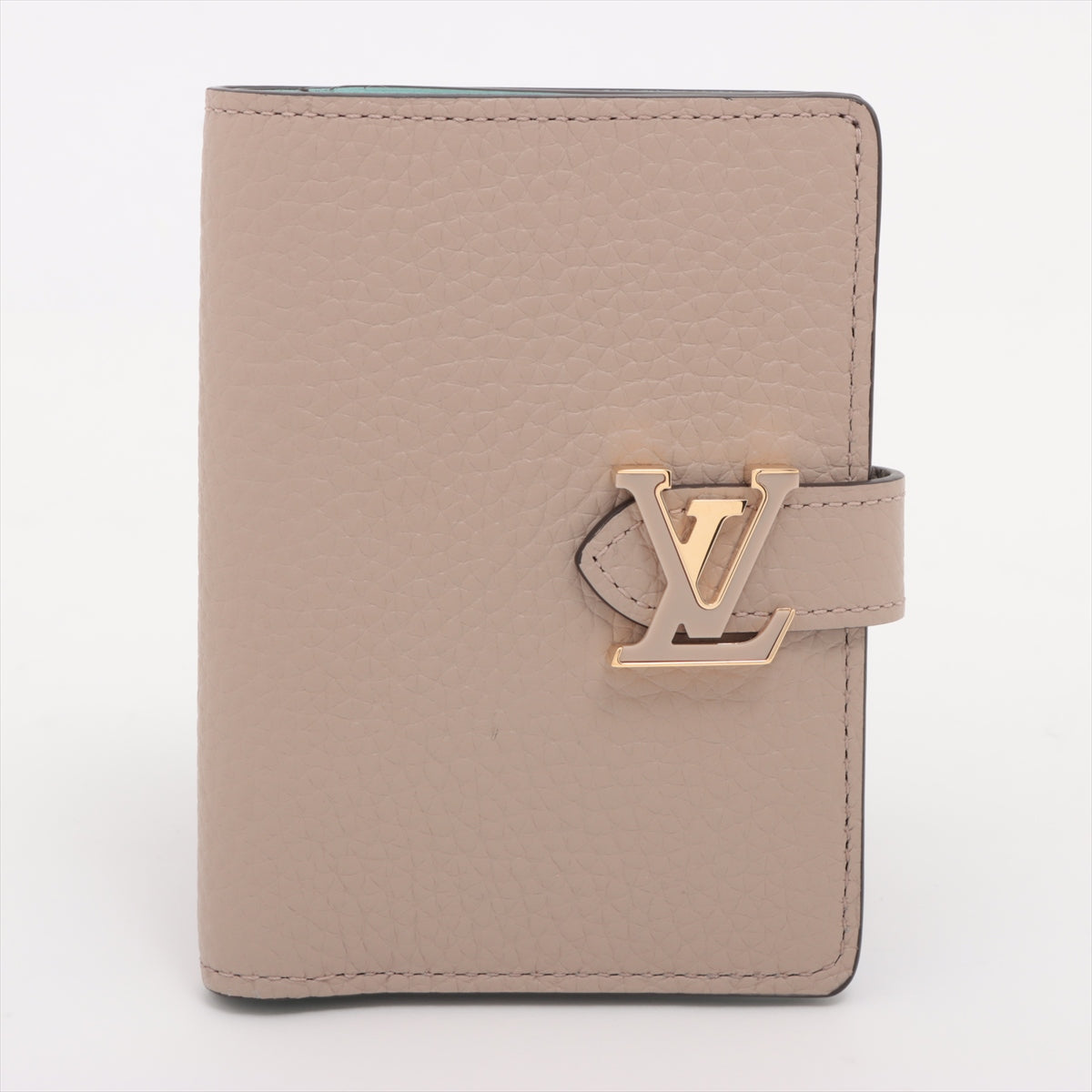 Louis Vuitton Taurillon LV vertical wallet compact M82198 Gare Compact Wallet