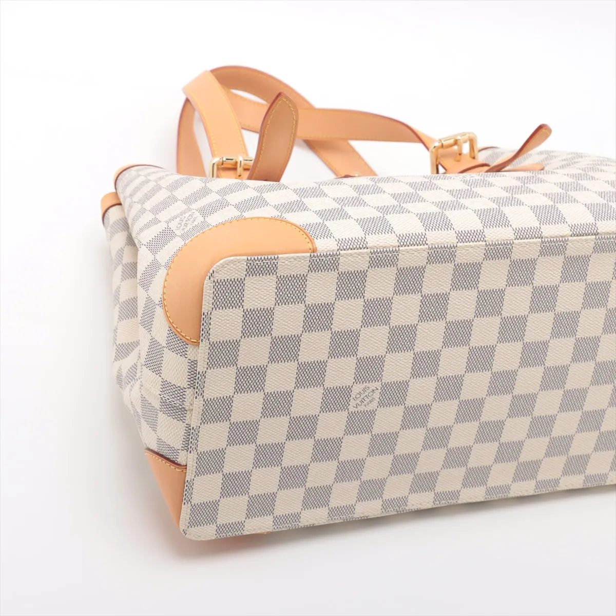 Louis Vuitton Damier Azul Hampstead MM N51206 CA4027 White