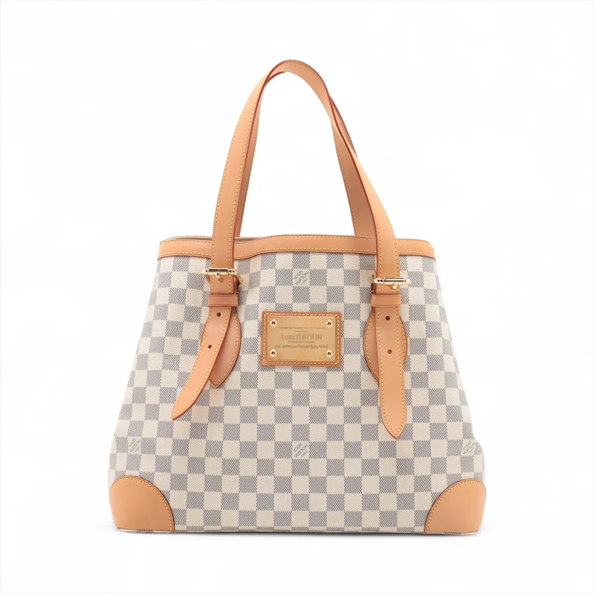 Louis Vuitton Damier Azul Hampstead MM N51206 CA4027 White