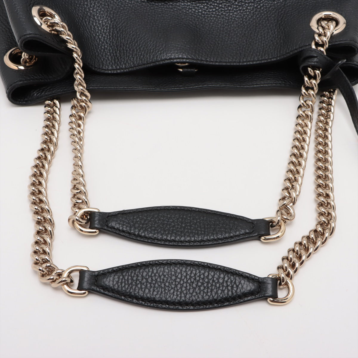 Gucci Soho Leather Chain Shoulder Bag Black