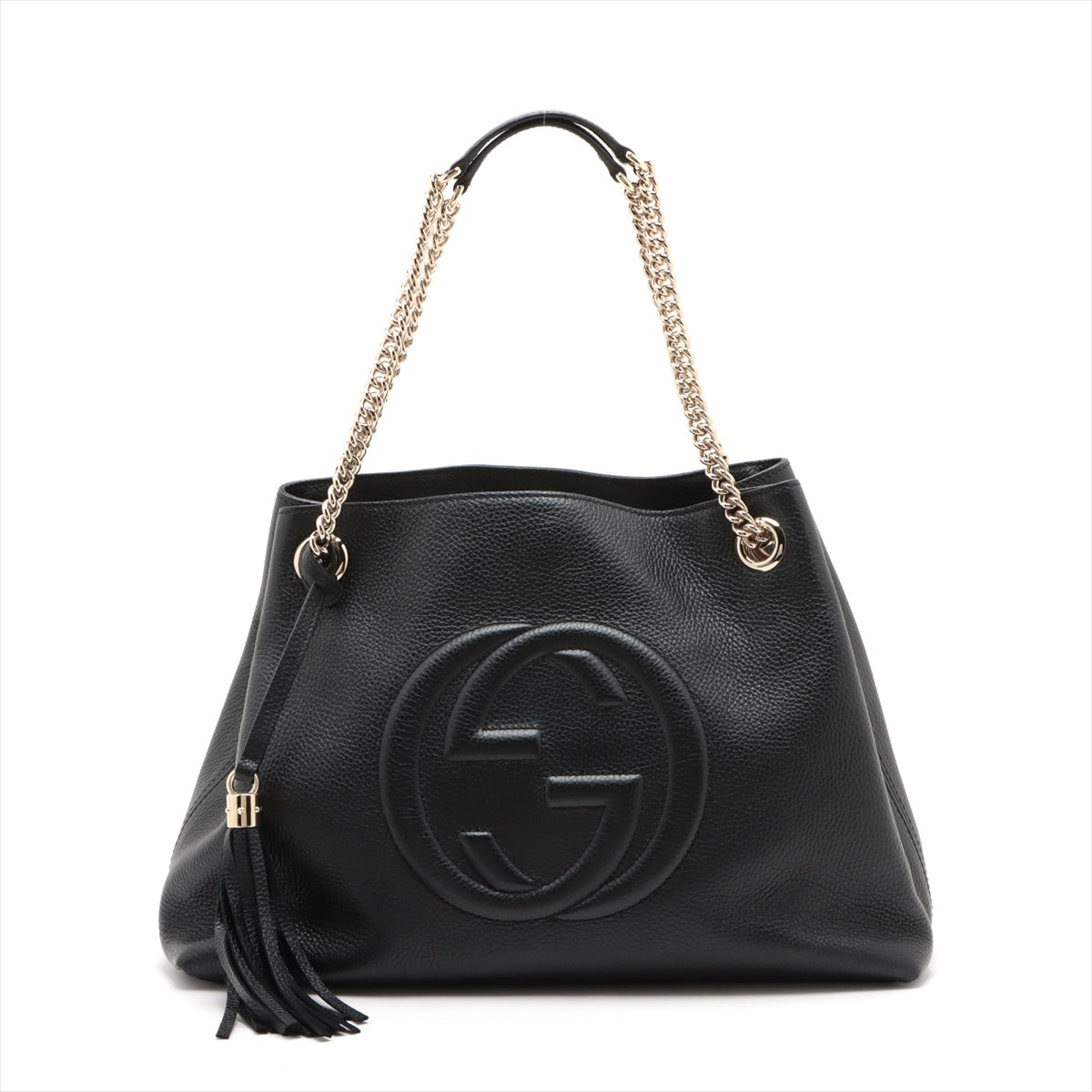 Gucci Soho Leather Chain Shoulder Bag Black