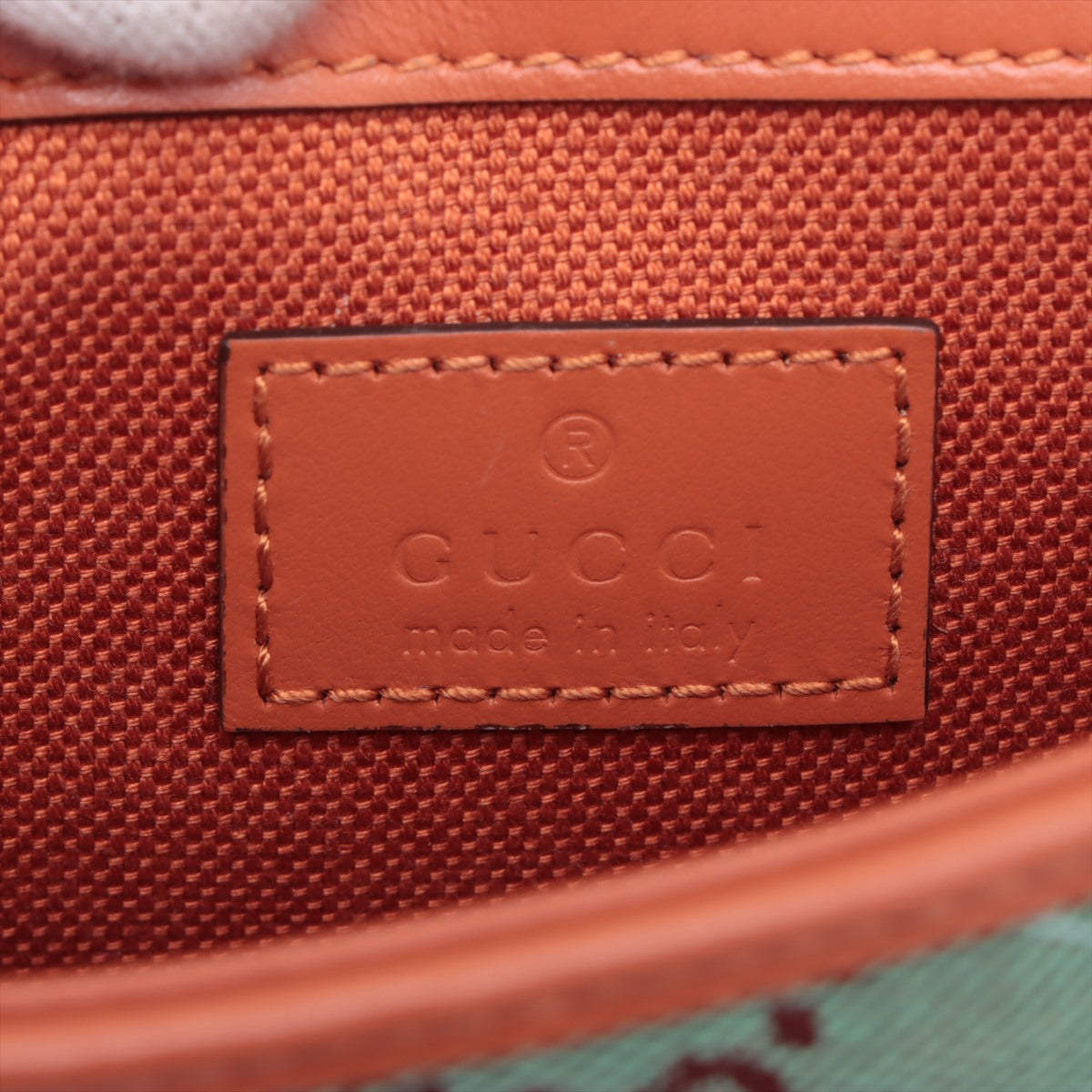 Gucci GG Canvas Canvas & Leather Chain Shoulder Bag Super Mini