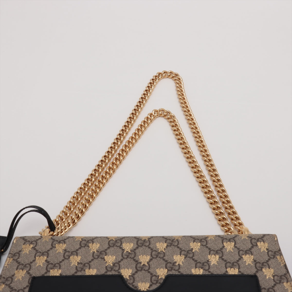 Gucci GG Supreme PVC & leather Chain Shoulder Bag