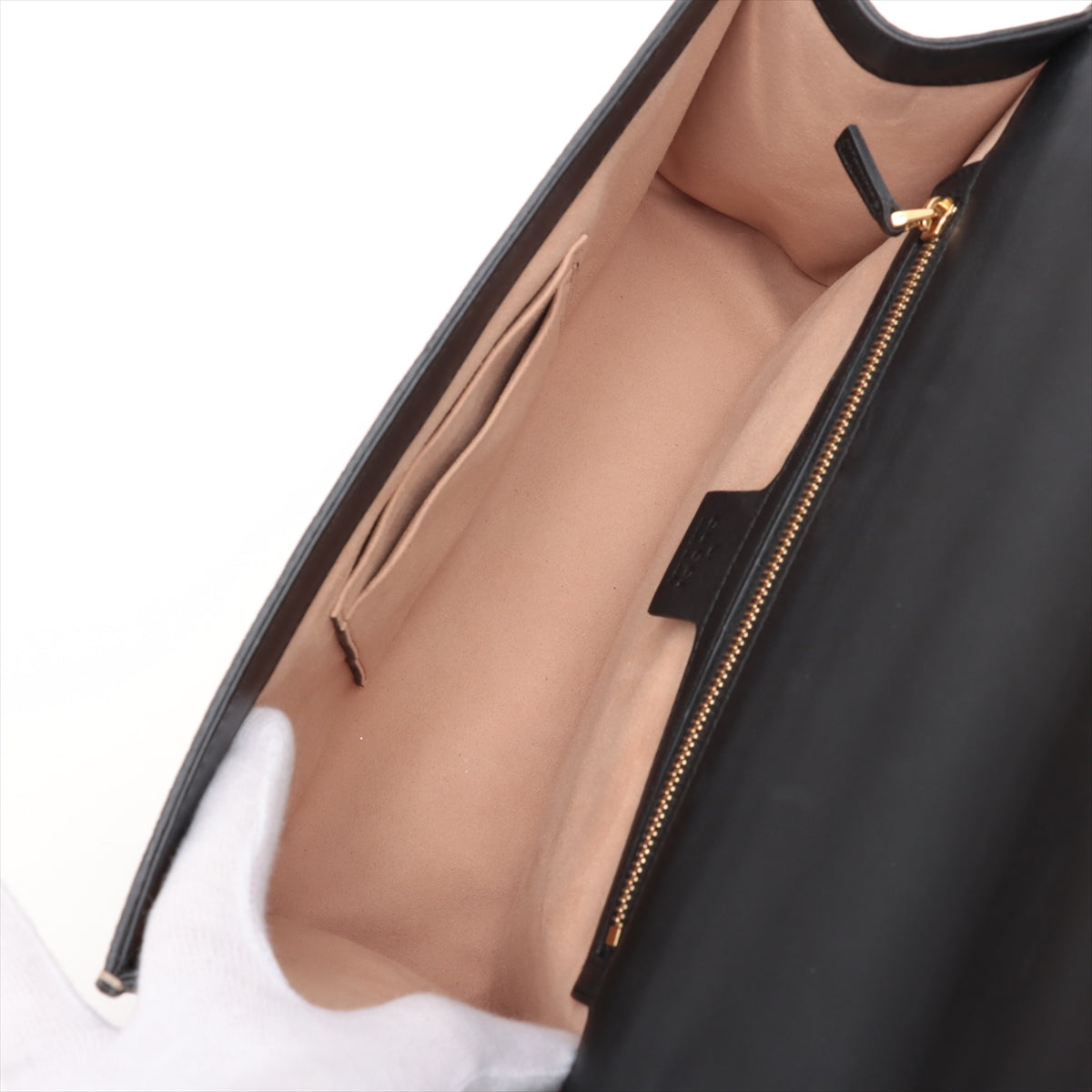 Gucci GG Supreme PVC & leather Chain Shoulder Bag