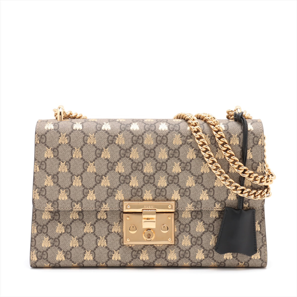 Gucci GG Supreme PVC & leather Chain Shoulder Bag