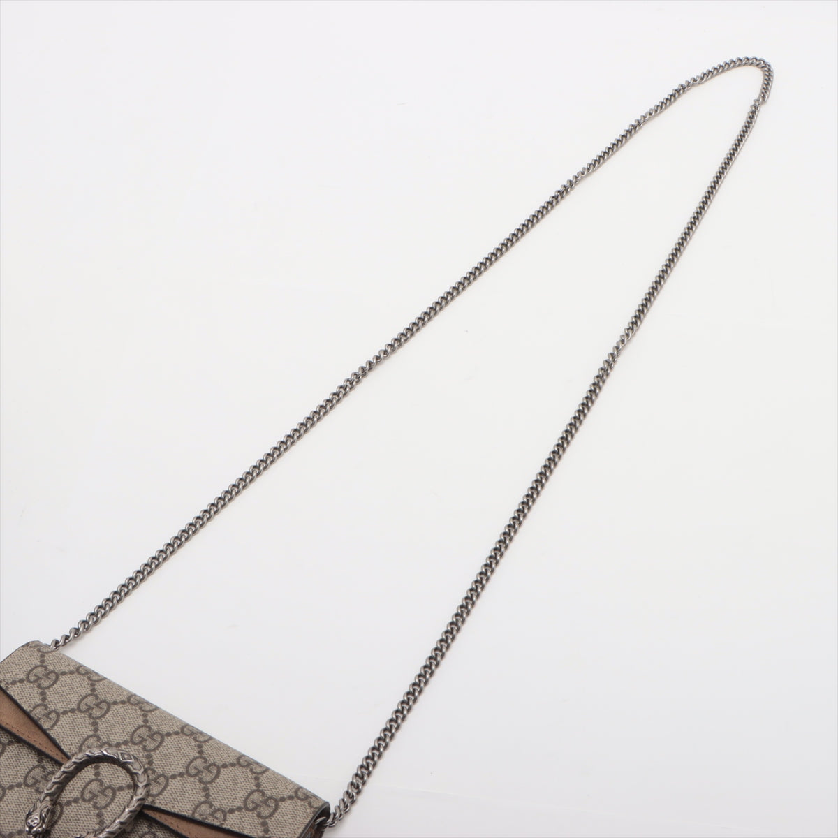 Gucci GG Supreme Dionysus PVC x suede Chain Shoulder Bag Beige 476432