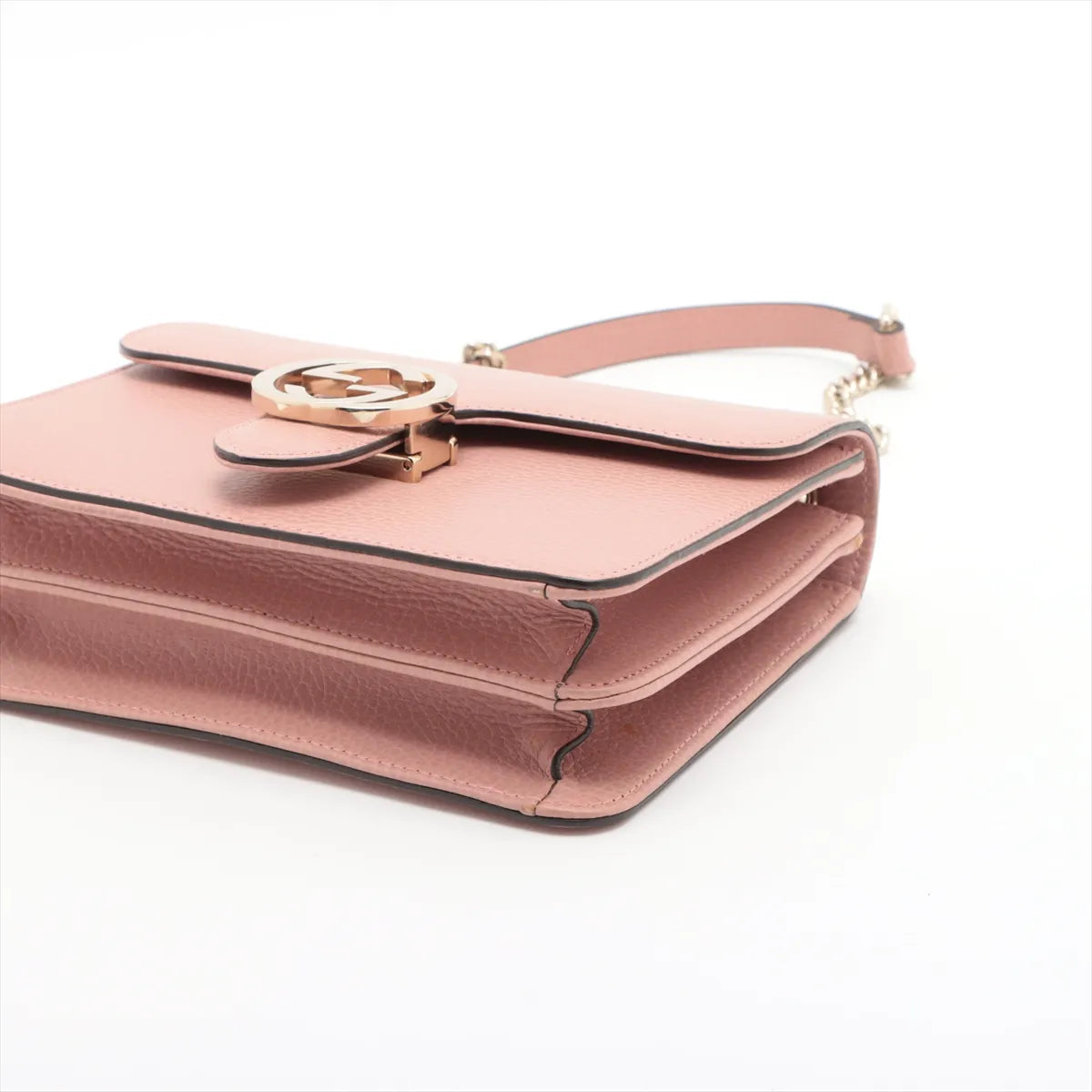 Gucci Interlocking G Leather Chain Shoulder Bag