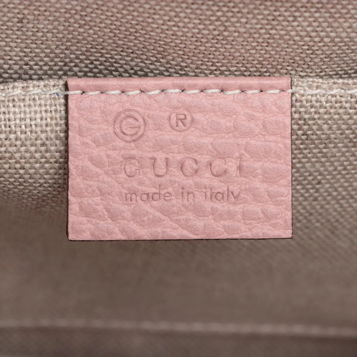 Gucci Interlocking G Leather Chain Shoulder Bag Pink