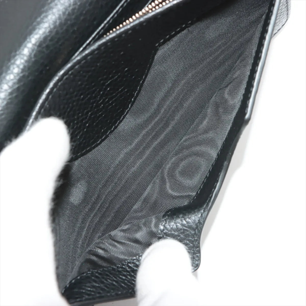Gucci Soho Leather Chain Wallet Black