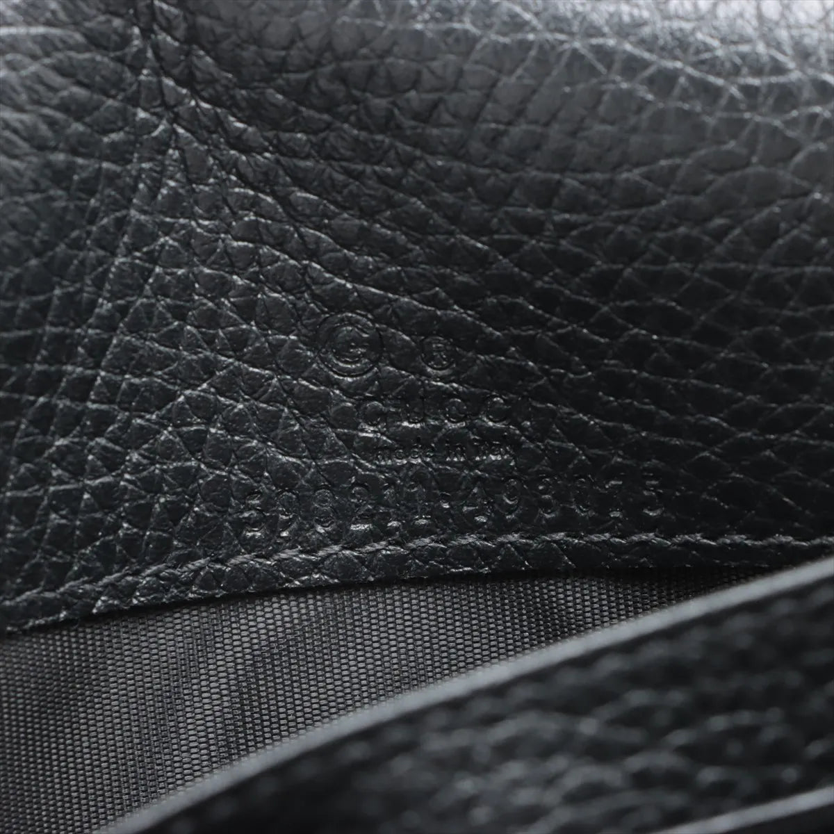 Gucci Soho Leather Chain Wallet Black
