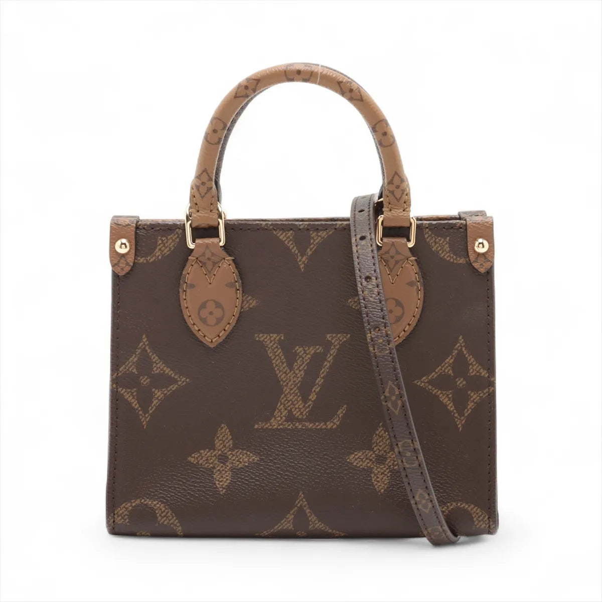 Louis Vuitton Monogram Giant Reverse On the Go BB M46839 Brown