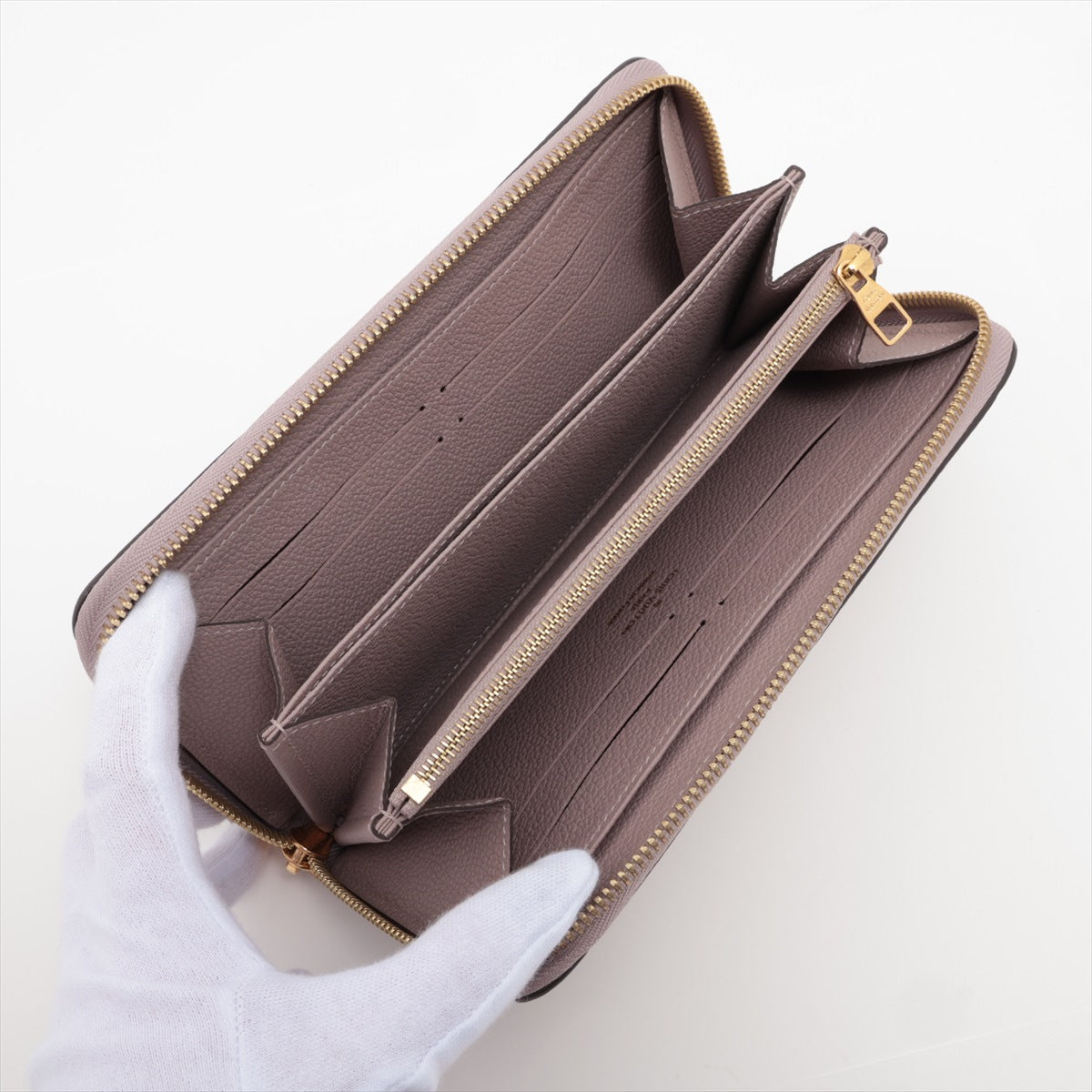 Louis Vuitton monogram empreinte Zippy Wallet