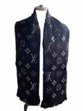 Louis Vuitton navy-black reversible Scarf 100% cotton with tag